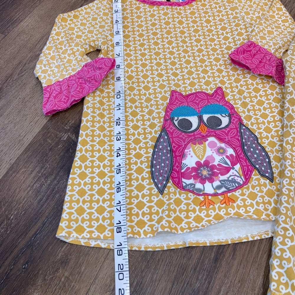 Jumping Fences Yellow 2 Piece Matching Owl Set Top Pants Outfit 6(Girl) - Picture 5 of 15